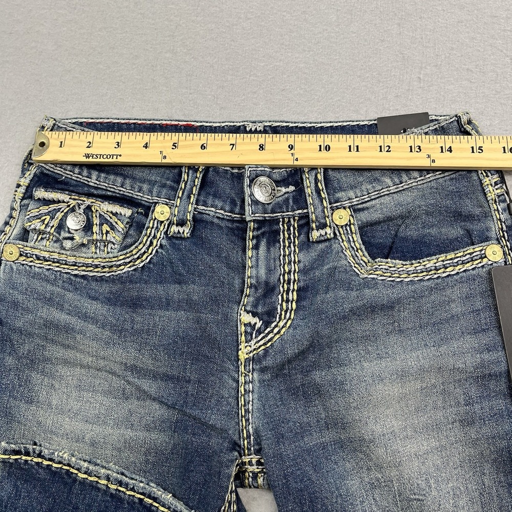 True Religion Jeans Womens 26 Fits 29x32 Ricki Lurex Relaxed Straight Super QT - Picture 13 of 16